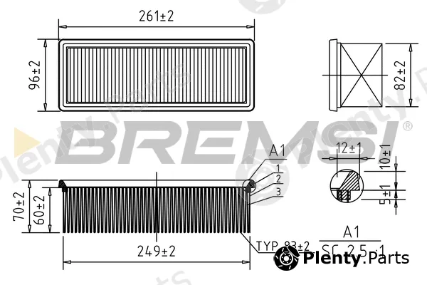 Bremsi FA0612 — Air Filter