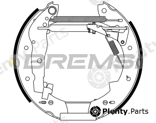 Bremsi GK0019 — Brake Shoe Set