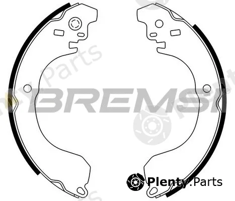 Bremsi GF0871 — Brake Shoe Set