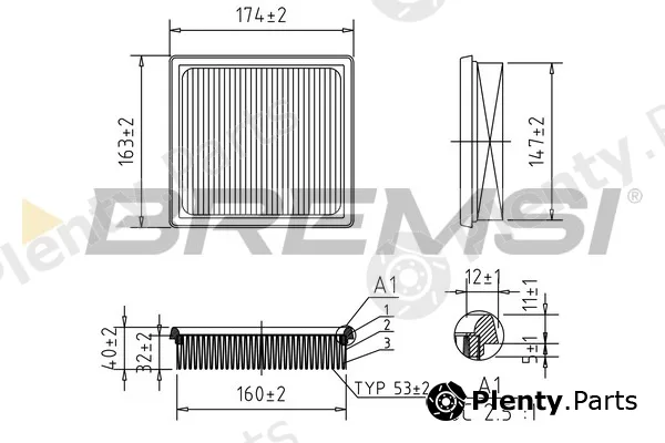 Bremsi FA2344 — Air Filter