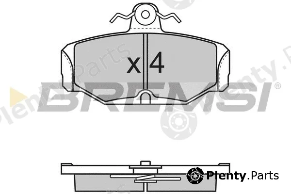 Bremsi BP2500 — Brake Pad Set, disc brake
