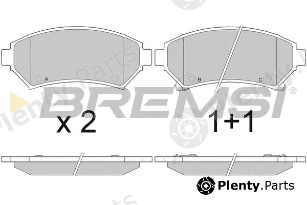 Bremsi BP2876 — Brake Pad Set, disc brake