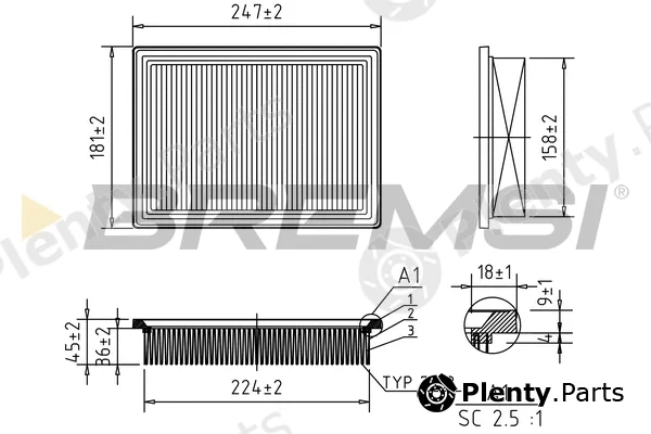 Bremsi FA1618 — Air Filter