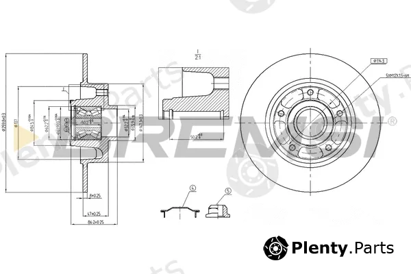 Bremsi CD7732S — Brake Disc