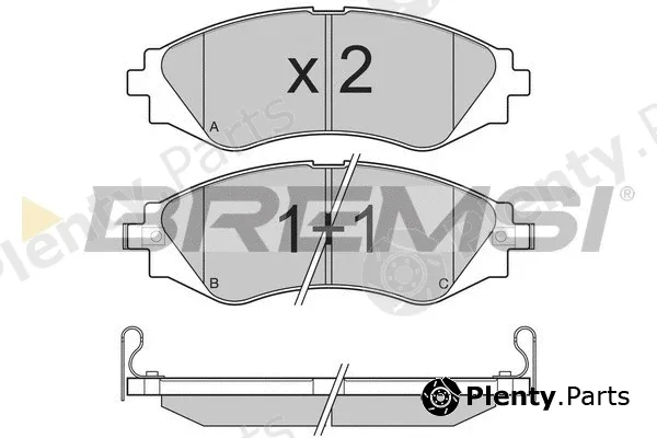 Bremsi BP3234 — Brake Pad Set, disc brake