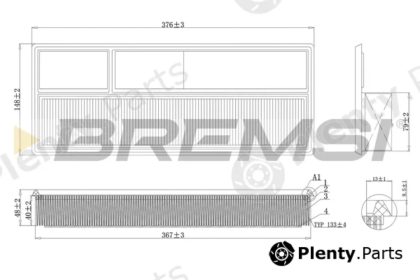 Bremsi FA0217 — Air Filter