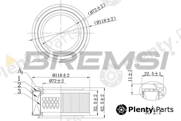 Bremsi FA2033 — Air Filter