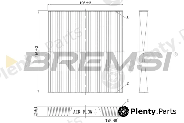 Bremsi FC0988 — Filter, cabin air