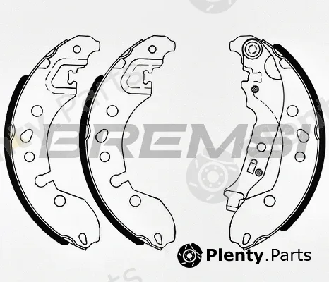 Bremsi GF0448 — Brake Shoe Set