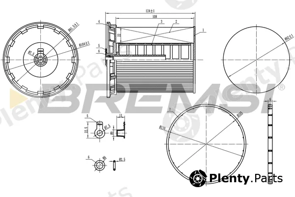 Bremsi FE0802 — Fuel Filter