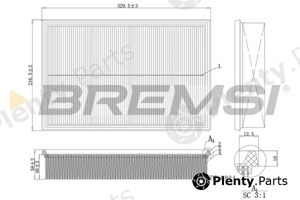 Bremsi FA1161 — Air Filter