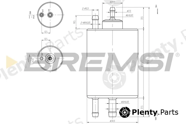 Bremsi FE0847 — Fuel Filter
