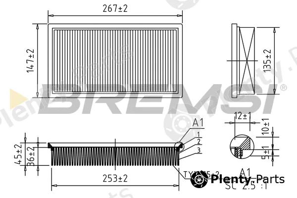 Bremsi FA0127 — Air Filter