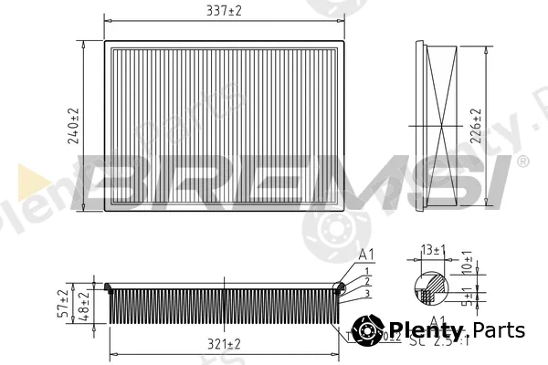 Bremsi FA2169 — Air Filter