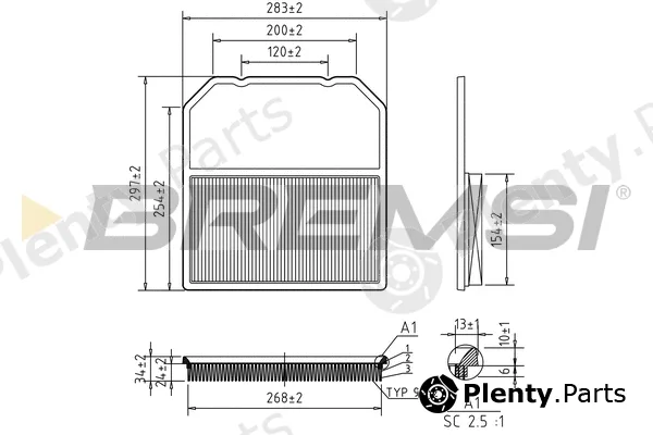 Bremsi FA0619 — Air Filter