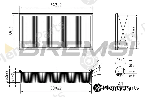 Bremsi FA2001 — Air Filter