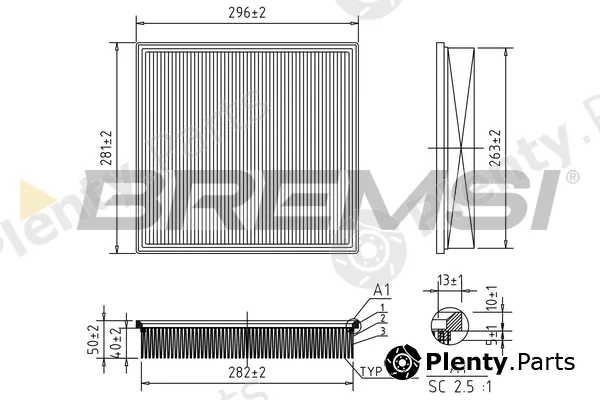 Bremsi FA0654 — Air Filter