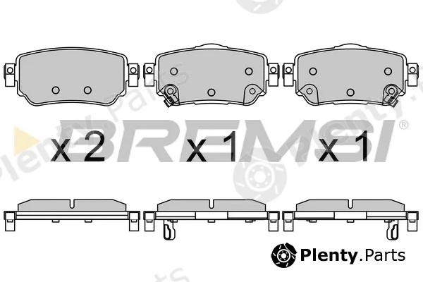 Bremsi BP3630 — Brake Pad Set, disc brake