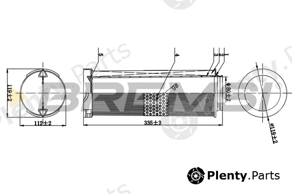 Bremsi FA0542 — Air Filter