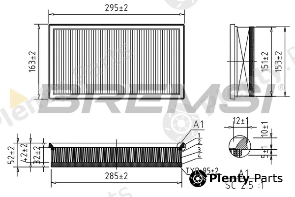 Bremsi FA0650 — Air Filter