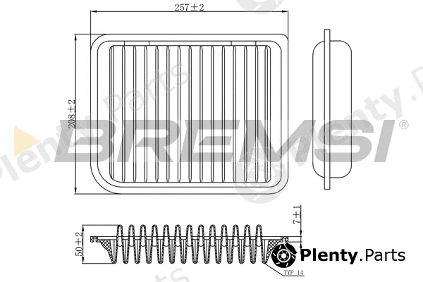 Bremsi FA1186 — Air Filter