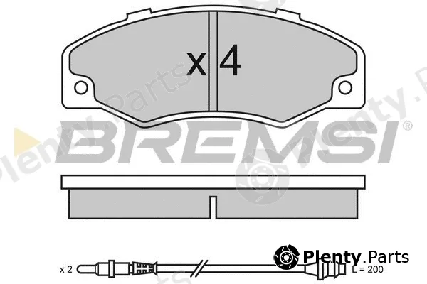 Bremsi BP2320 — Brake Pad Set, disc brake
