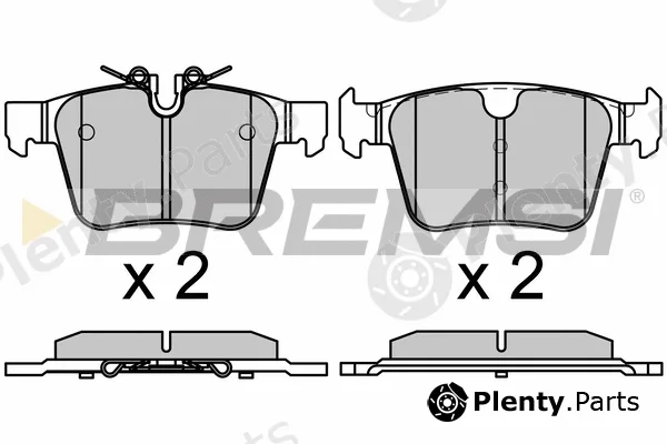 Bremsi BP3664 — Brake Pad Set, disc brake
