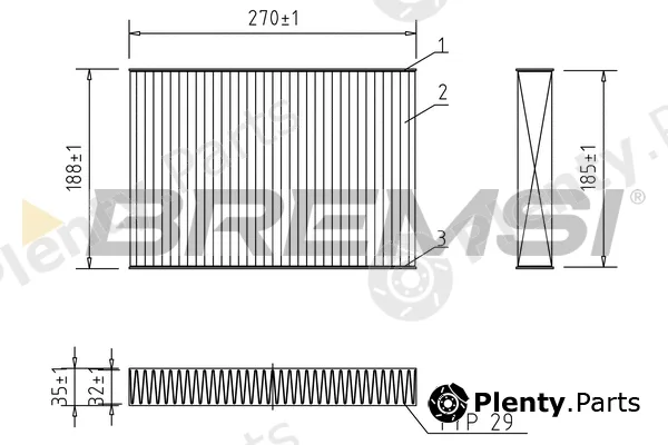 Bremsi FC0942C — Filter, cabin air