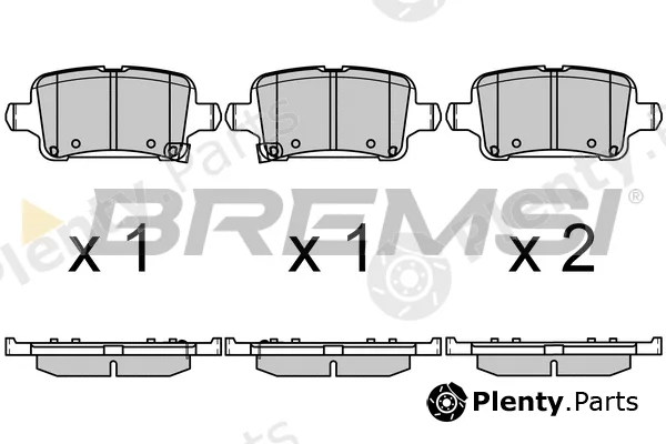 Bremsi BP3723 — Brake Pad Set, disc brake