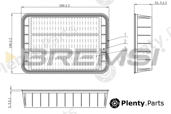 Bremsi FA1196 — Air Filter
