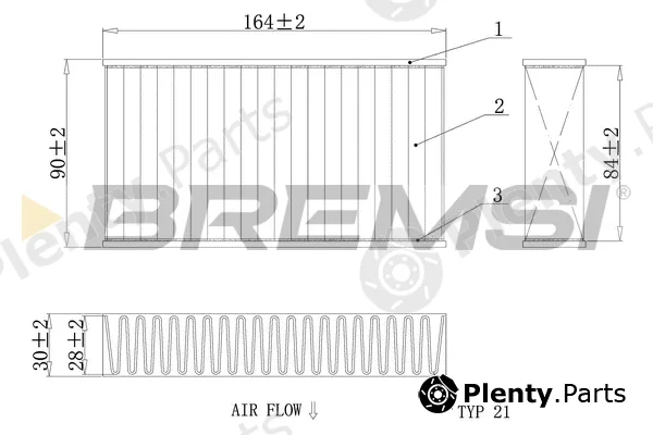 Bremsi FC0425A — Filter, cabin air