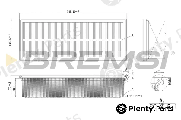 Bremsi FA0215 — Air Filter
