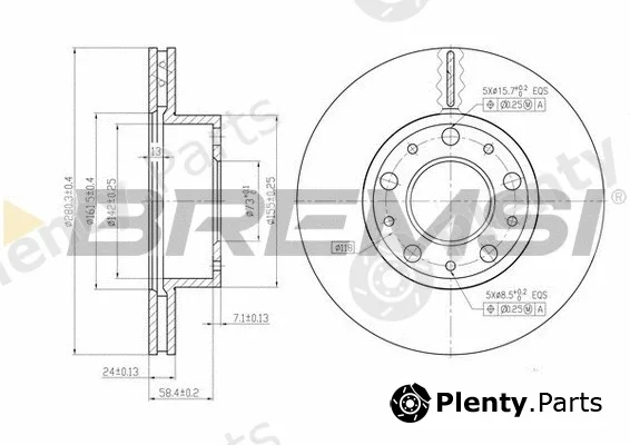Bremsi CD7170V — Brake Disc
