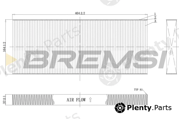 Bremsi FC0984 — Filter, cabin air