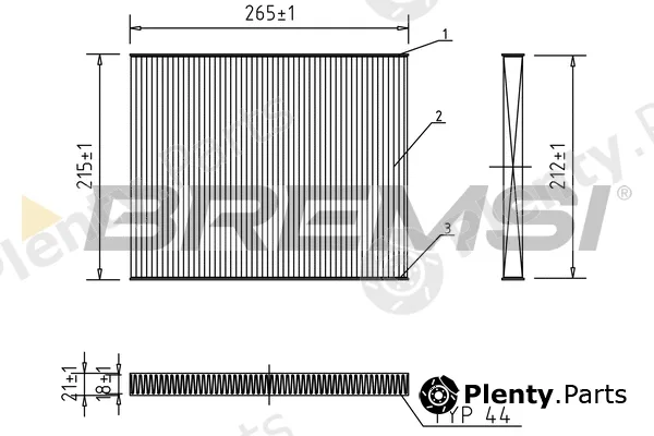 Bremsi FC0174 — Filter, cabin air