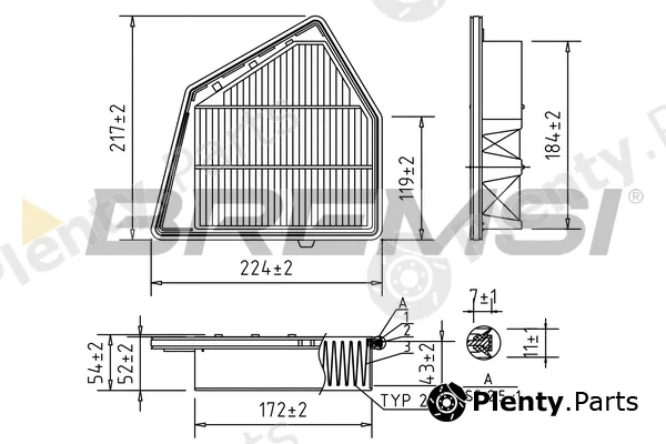 Bremsi FA1054 — Air Filter