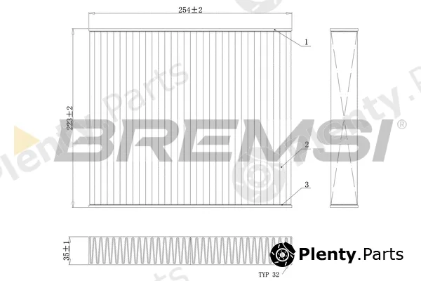 Bremsi FC0103C — Filter, cabin air