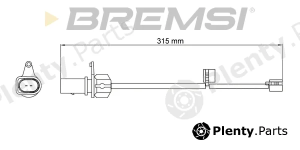 Bremsi WI0946 — Warning Contact, brake pad wear