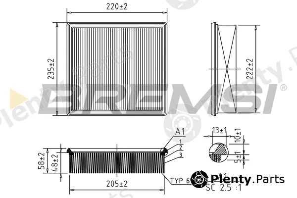 Bremsi FA0123 — Air Filter