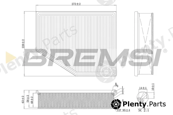 Bremsi FA1098 — Air Filter