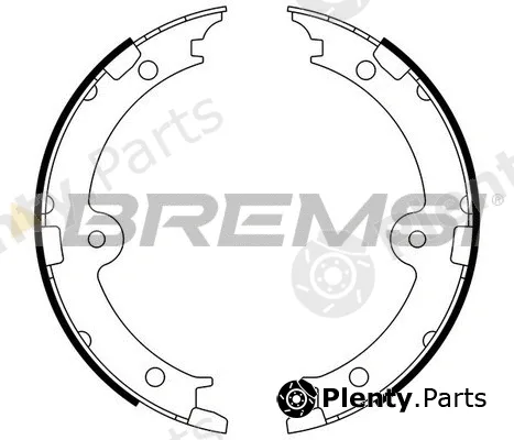 Bremsi GF0974 — Brake Shoe Set, parking brake