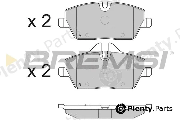 Bremsi BP3195 — Brake Pad Set, disc brake