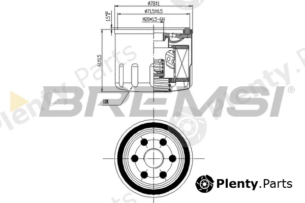 Bremsi FL0141 — Oil Filter