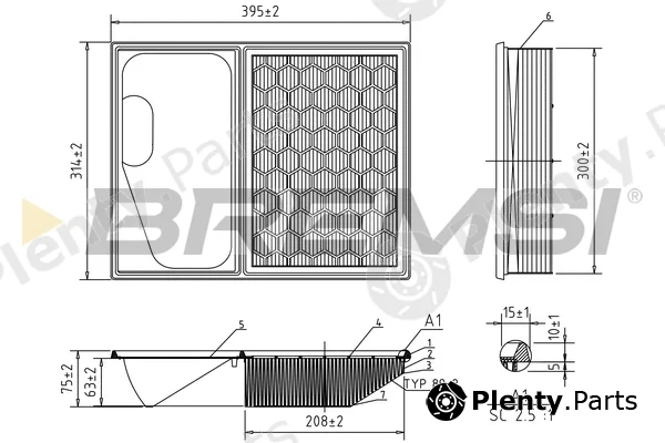 Bremsi FA0642 — Air Filter