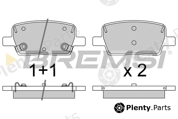 Bremsi BP3812 — Brake Pad Set, disc brake