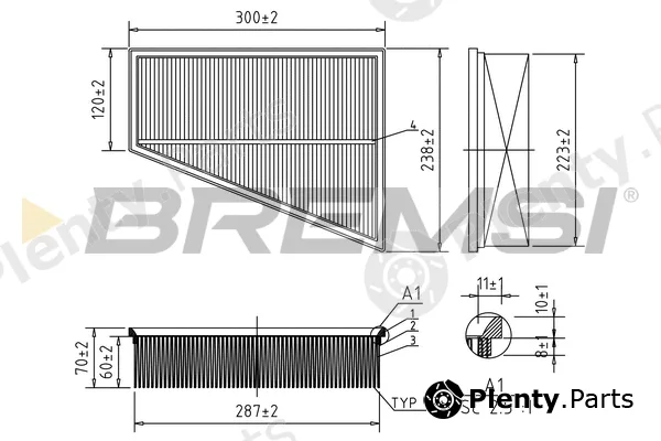 Bremsi FA0532 — Air Filter