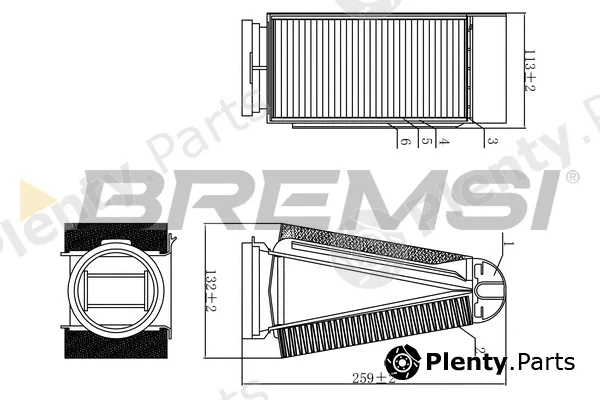 Bremsi FA0589 — Air Filter