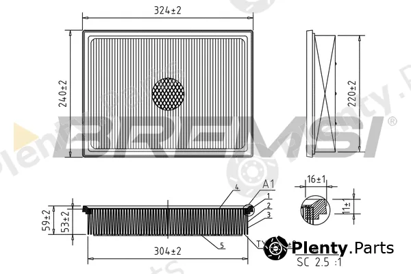 Bremsi FA1130 — Air Filter