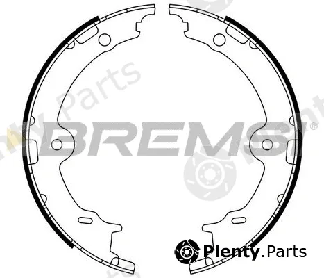 Bremsi GF0979 — Brake Shoe Set, parking brake