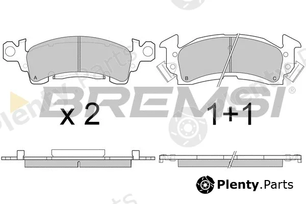 Bremsi BP2781 — Brake Pad Set, disc brake